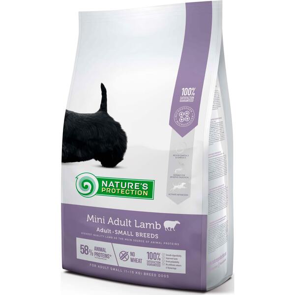 Сухой корм для собак малых пород Nature's Protection Mini Adult Lamb Small Breeds с ягненком 7.5кг