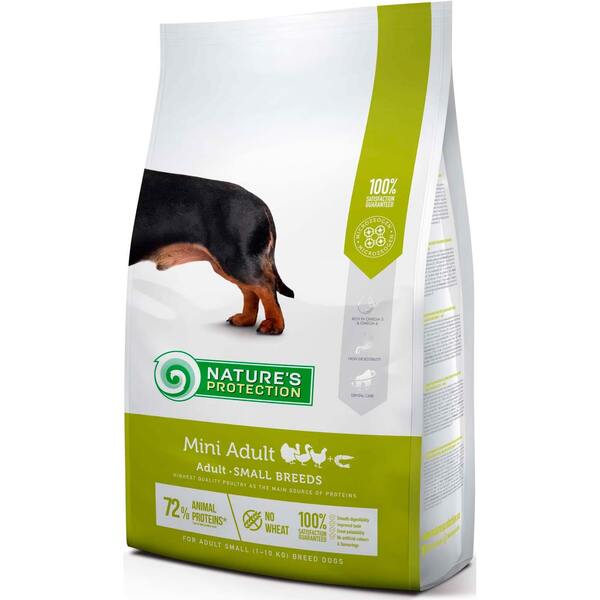 Сухой корм для собак малых пород Nature's Protection Mini Adult Small Breeds с антарктическим крилем 7.5кг