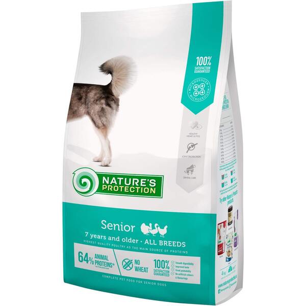 Сухой корм для собак старше 7 лет Nature's Protection Senior All Breeds 4кг
