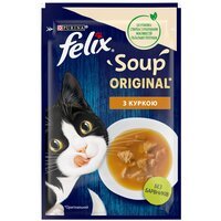 Влажный корм Felix Soup (Суп) для котов с курицей 48г