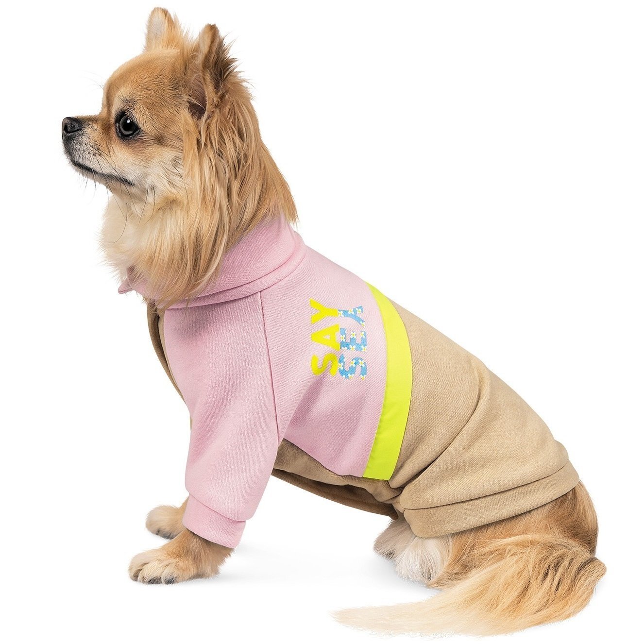Толстовка для собак Pet Fashion Daisy S розовый-бежевый фото 