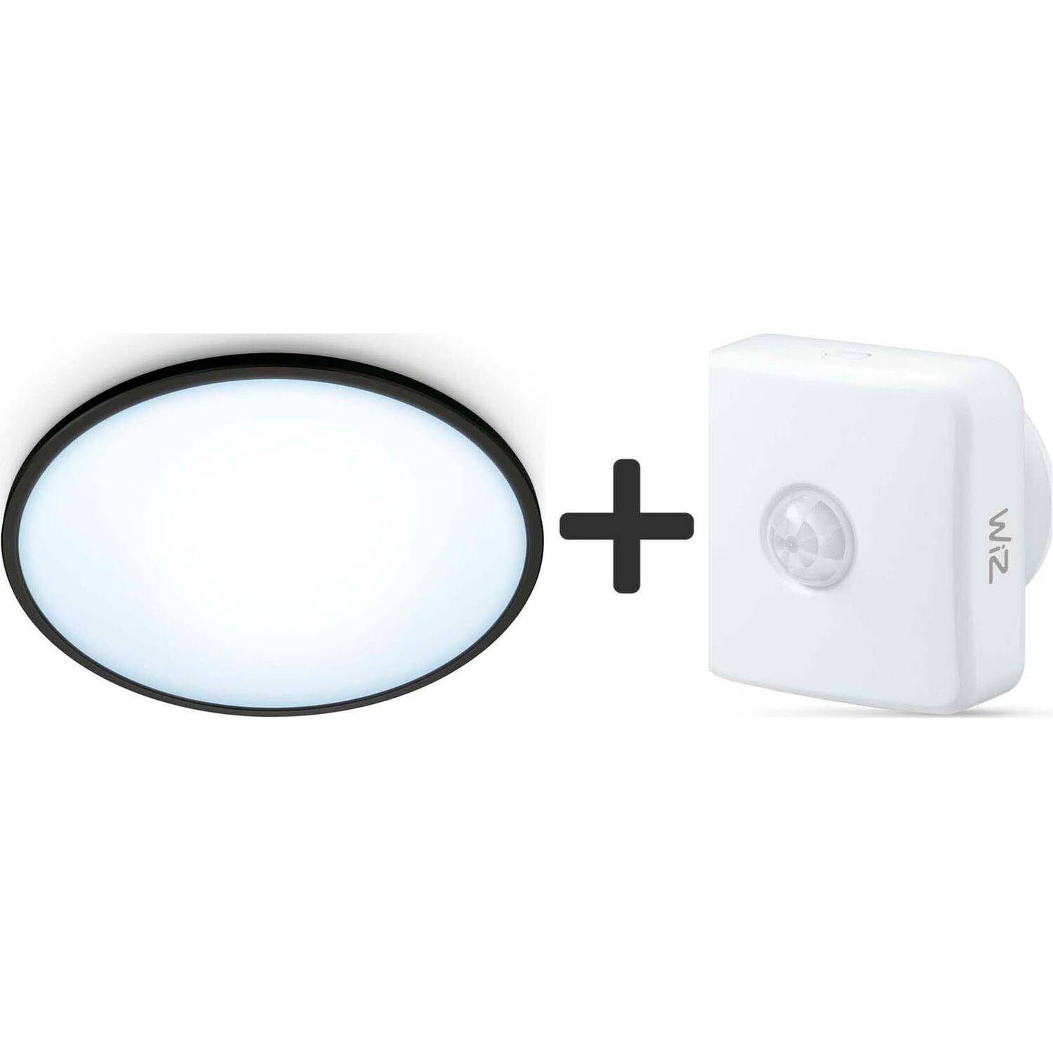 Набір Wiz (Датчик руху, світильник стельовий SuperSlim білий) (Wireless_Sensor+SuperSlim_W)фото