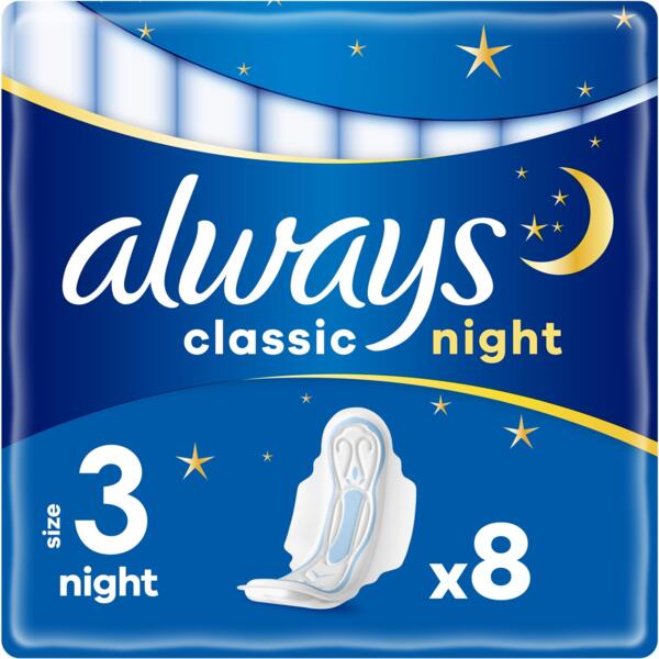 Прокладки гигиенические Always Classic Night 8шт