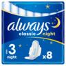 Гігієнічні прокладки Always Classic Night (Розмір 3) 8 шт