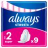 Гігієнічні прокладки Always Classic Super (Розмір 2) 9 шт