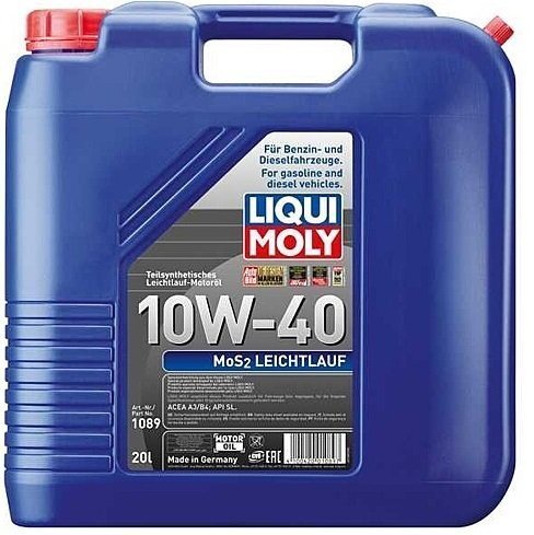 Масло моторное Liqui Moly Mos2-Leichtlauf 10W-40 20л. (4100420010897)