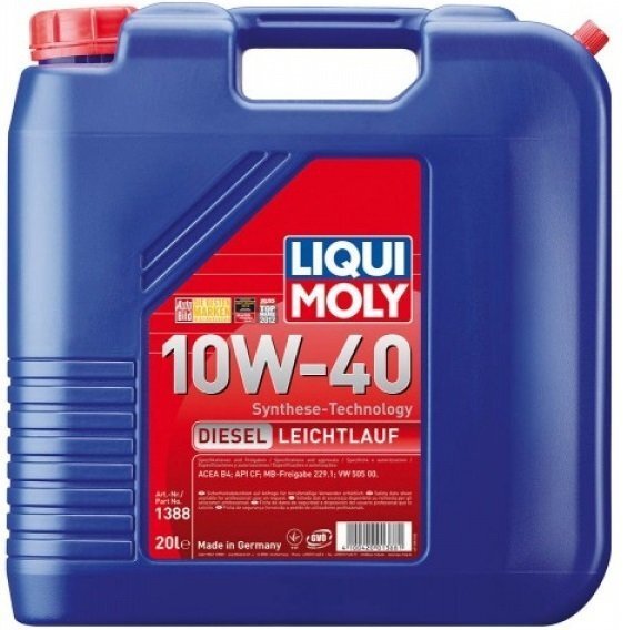 Масло моторное Liqui Moly Diesel Leichtlauf 10W-40 20л. (4100420013881)