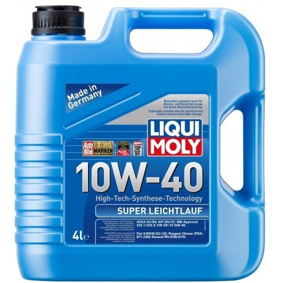 

Масло моторное Liqui Moly Super Leichtlauf 10W-40 4л. (4100420095047)