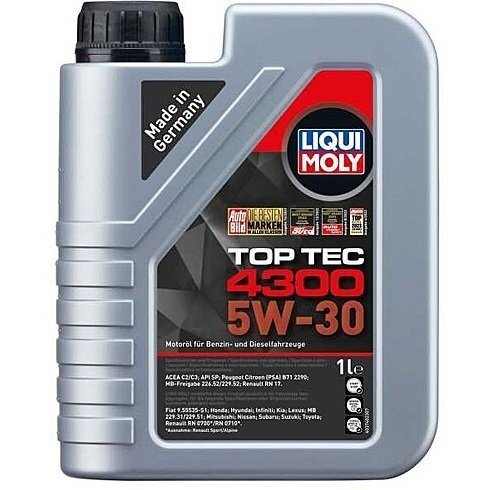 

Масло моторное Liqui Moly Top Tec 4300 5W-30 1л. (4100420023231)