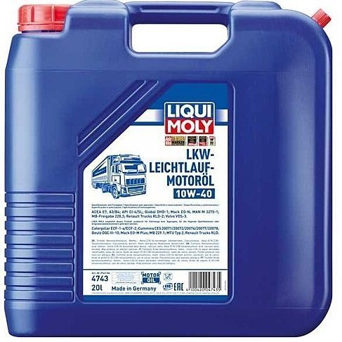 

Масло моторное Liqui Moly Lkw-Leichtlauf Motoroil 10W-40 20л. (4100420047435)