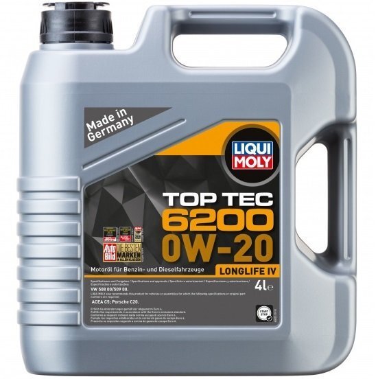 Масло моторное Liqui Moly Top Tec 6200 0W-20 4л. (4100420207884)