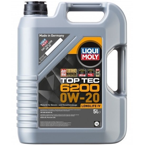 Масло моторное Liqui Moly Top Tec 6200 0W-20 5л. (4100420207891) фото 