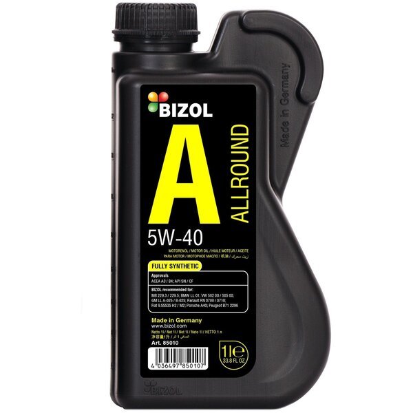 

Масло моторное Bizol Allround 5W-40 1л. (4036497852200)