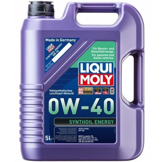 Олива моторна Liqui Moly Synthoil Energy 0W-40 5л. (4100420019234)фото1