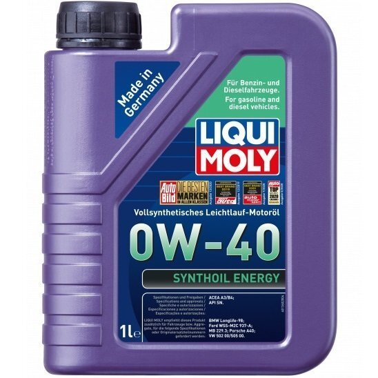

Масло моторное Liqui Moly Synthoil Energy 0W-40 1л. (4100420095146)