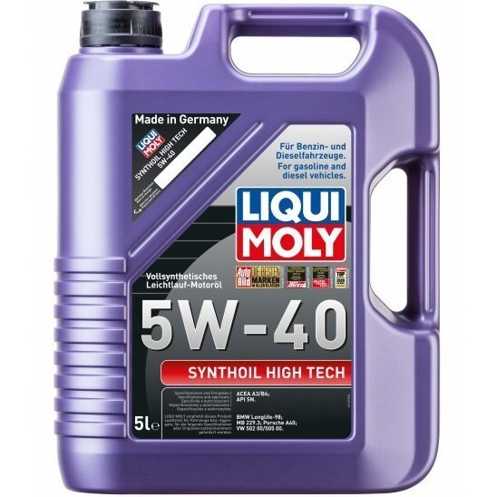 

Масло моторное Liqui Moly Synthoil High Tech 5W-40 5л. (4100420019258)