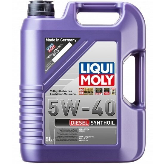 

Масло моторное Liqui Moly Diesel Synthoil 5W-40 5л. (4100420013416)