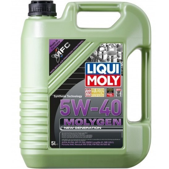 Масло моторное Liqui Moly Molygen New Generation 5W-40 5л. (4100420085369)