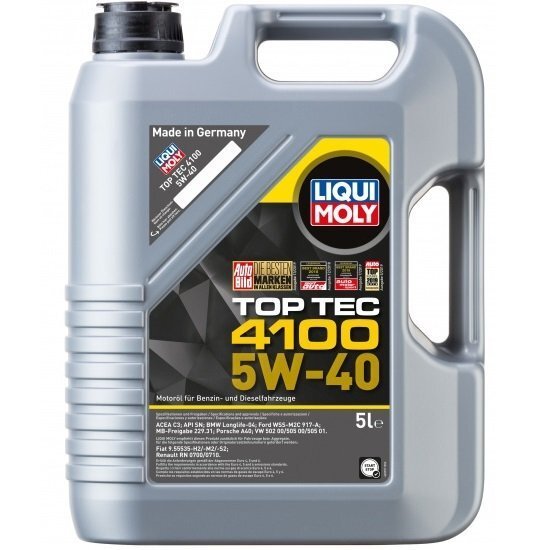 Масло моторное Liqui Moly Top Tec 4100 5W-40 5л. (4100420095115)