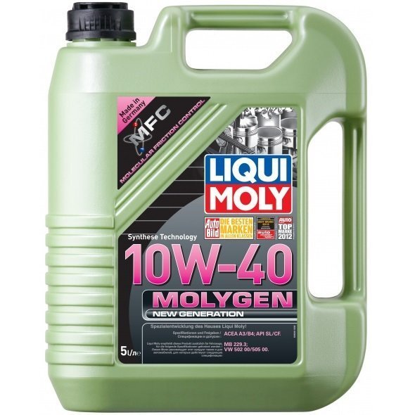 Олива моторна Liqui Moly Molygen New Generation 10W-40 5л. (4100420099519)фото