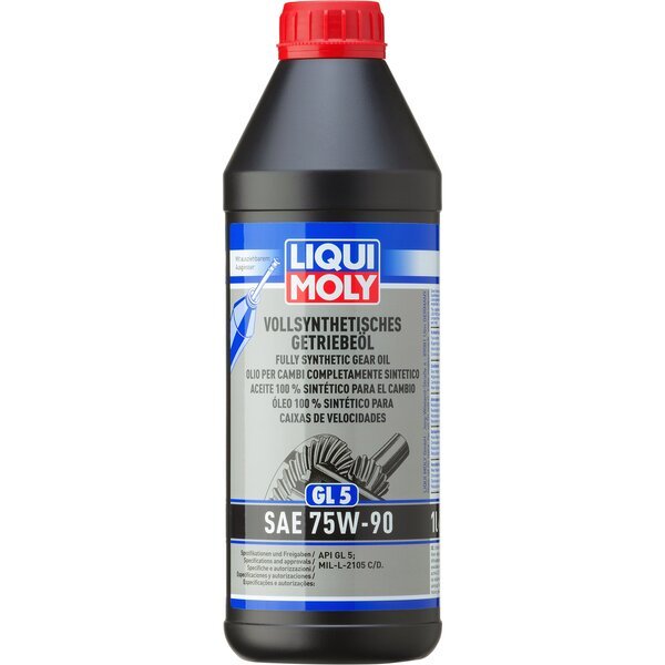 

Масло трансмиссионное Liqui Moly Vollsynthetisches Getriebeoil GL5 75W-90 1л. (4100420014147)