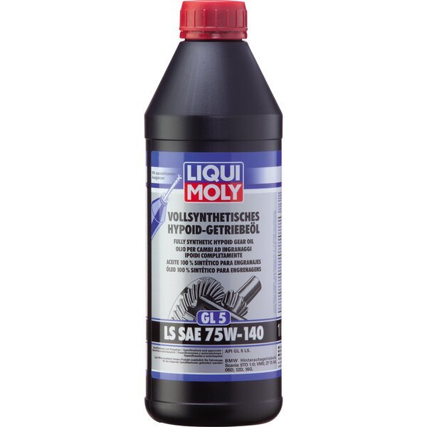 Масло трансмиссионное Liqui Moly Vollsynthetisches Hypoid-Getriebeoil GL5 Ls 75W-140 1 Л (4100420044212)