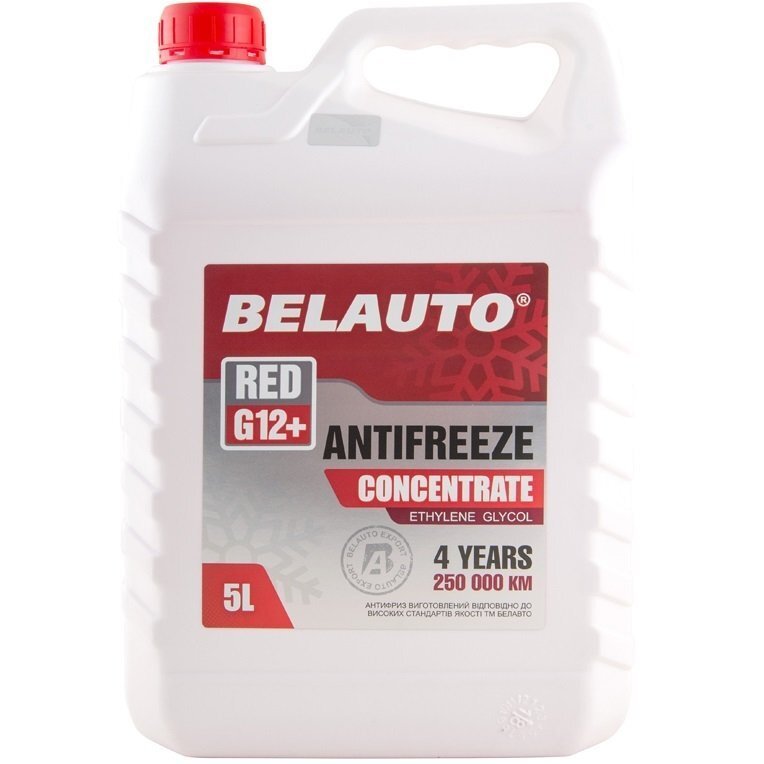 Антифриз Belauto G12+ концентрат Червоний 5л. (AF1350)фото