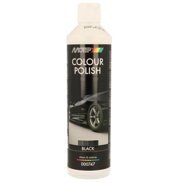 Полироль Motip цвет обогащенный черный Color Polish Black Line 500мл. (000747BS) фото 
