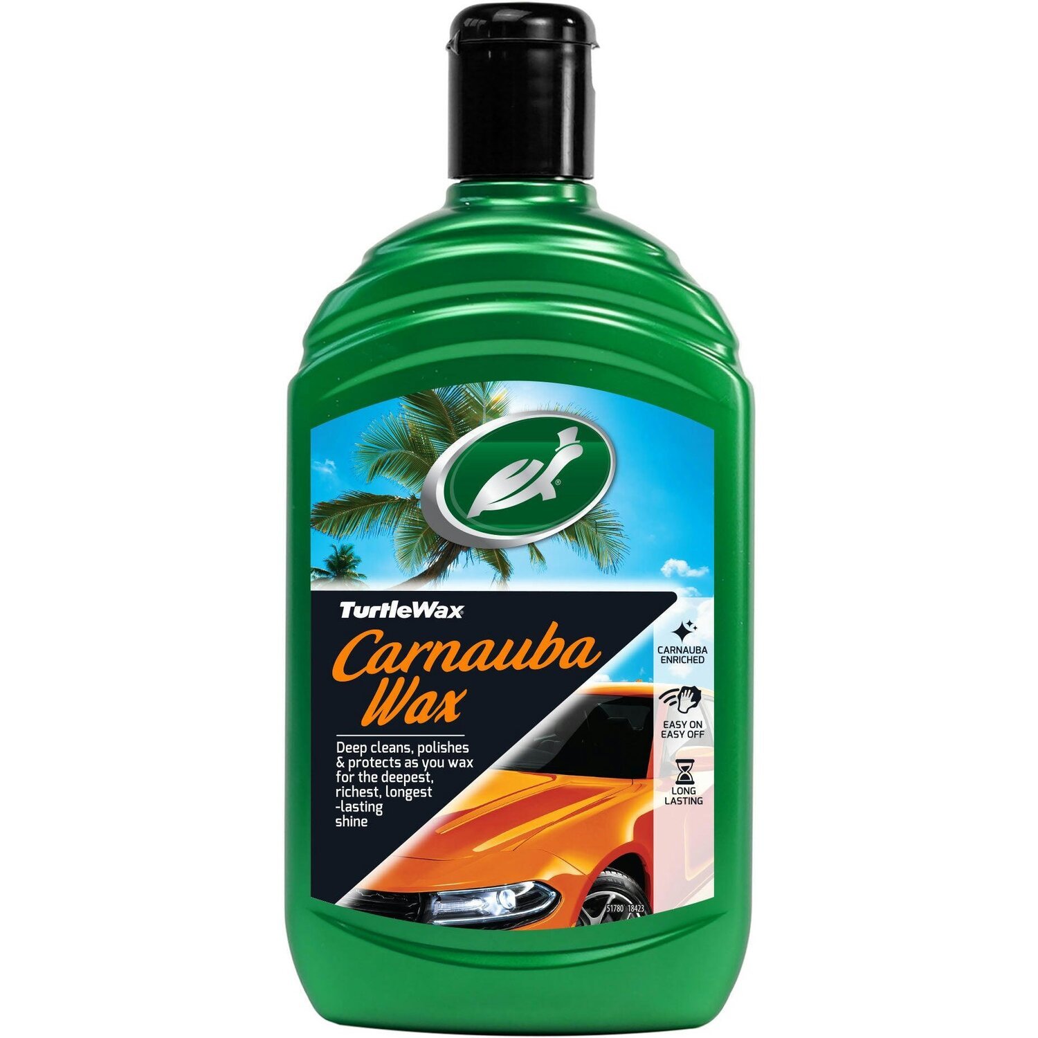 Полироль Turtle Wax жидкая с воском карнаубы Liquid Carnauba, 500мл. (51780) фото 