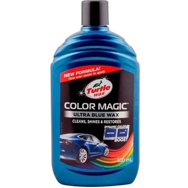 Полироль Turtle Wax цвет обогащенный Синий Color Magic 500мл. Extra Fill (53238)