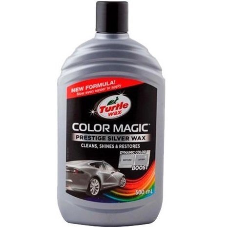 Полироль Turtle Wax цвет обогащенный Серебро Color Magic 500мл. Extra Fill (53239)