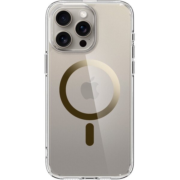 

Чехол Spigen для Apple iPhone 15 Pro Max Ultra Hybrid MagFit, Gold (ACS06579)