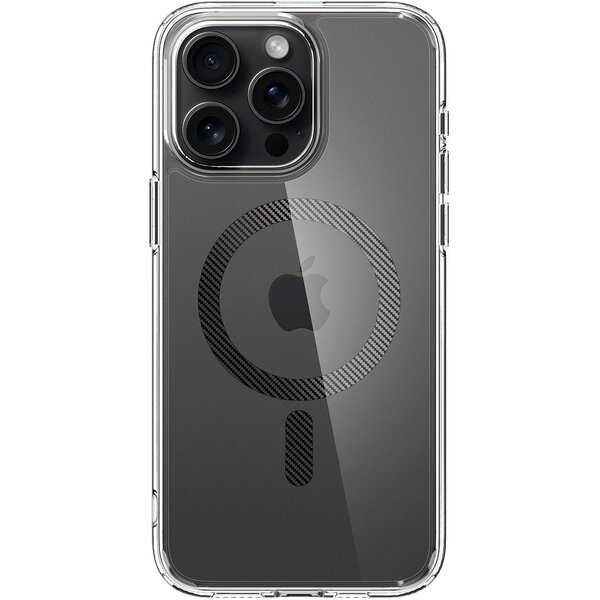 Чехол Spigen для Apple iPhone 15 Pro Ultra Hybrid MagFit, Carbon Fiber (ACS06717)