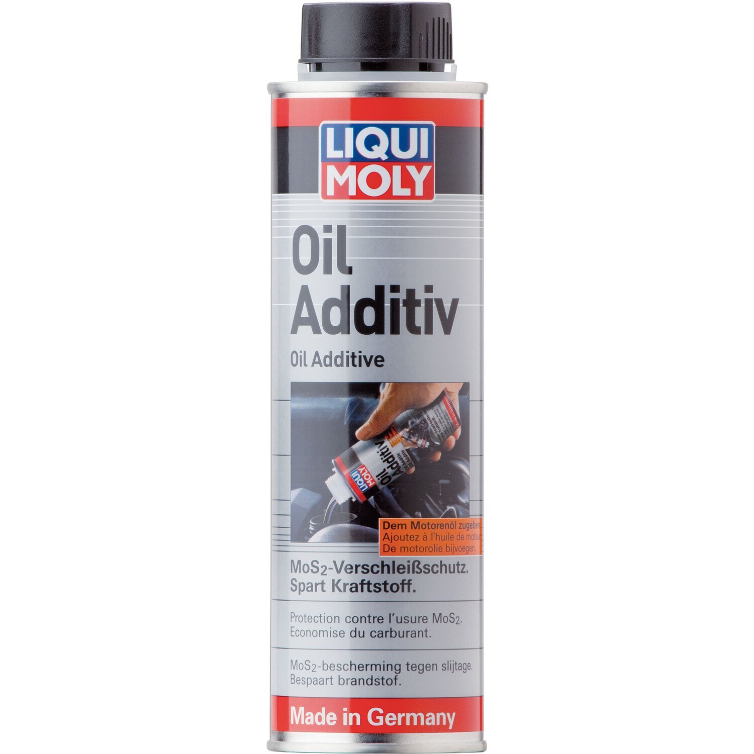 Присадка Liqui Moly антифрикційна до моторної оливи з MoS2 Oil Additiv 0,3л (4100420019982)фото