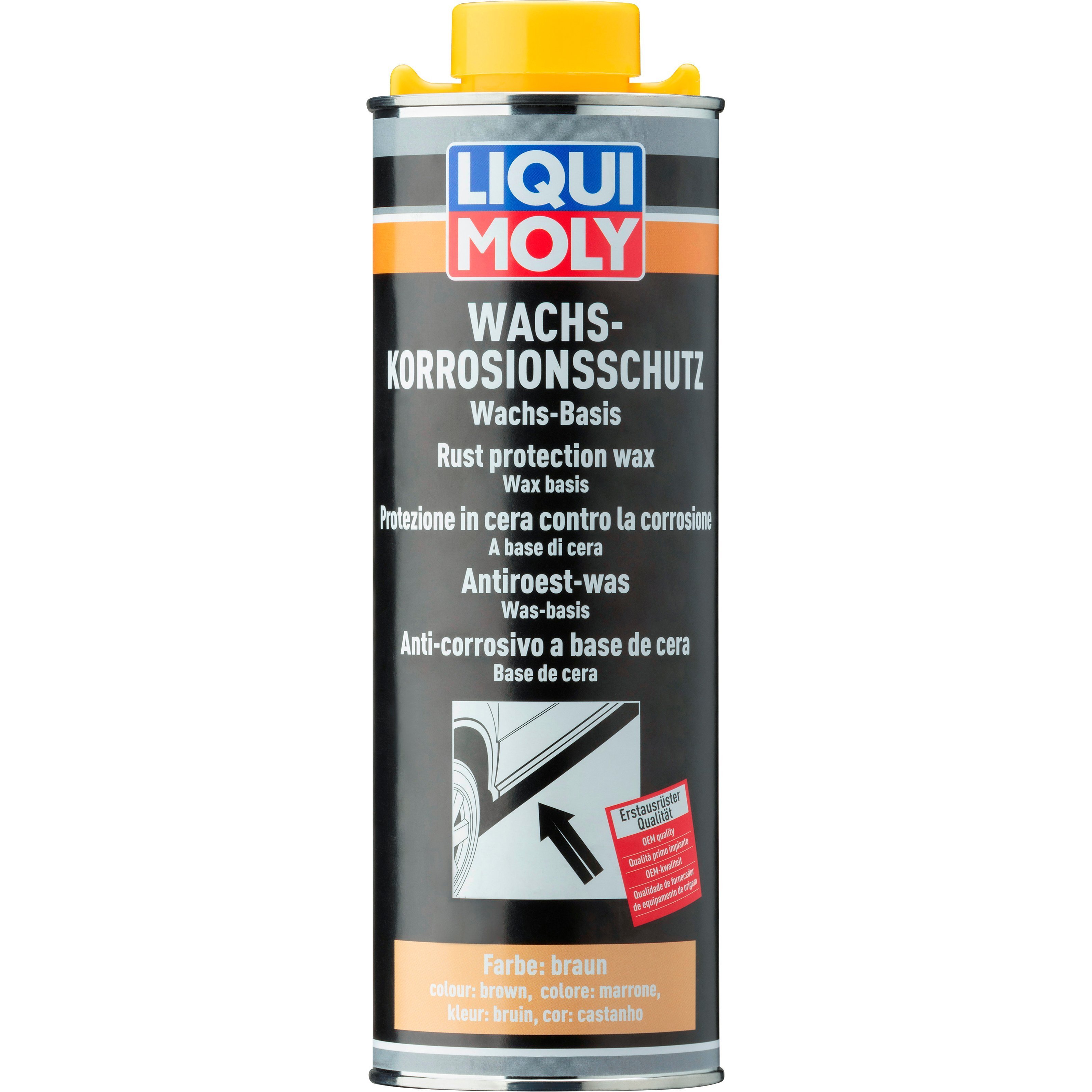 Засіб Liqui Moly для захисту днища Wachs-Korrosions-Schutz Braun/Transparen 1л (4100420061042)фото1
