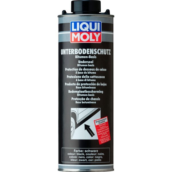 Антикор Liqui Moly для днища кузова битум/смола (Черный) Unterbodenschutz Bitumen Schwarz 1л (4100420061127)