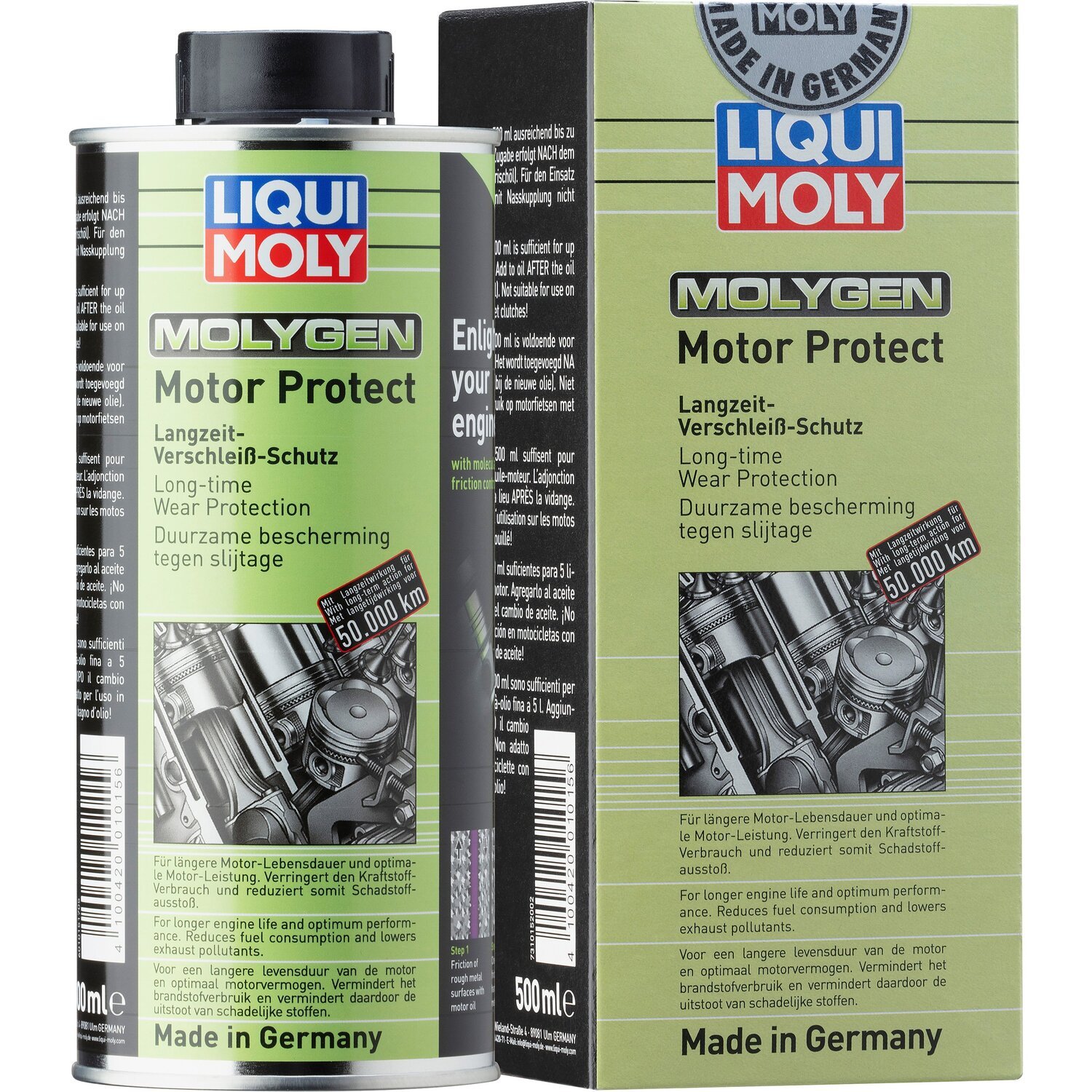 Присадка Liqui Moly длительная защита от износа Molygen Motor Protect 0,5л (4100420090509) фото 