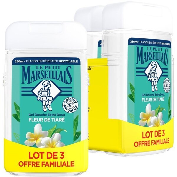 

Гель для душа Le Petit Marseillais Цветок тиаре 3*250мл