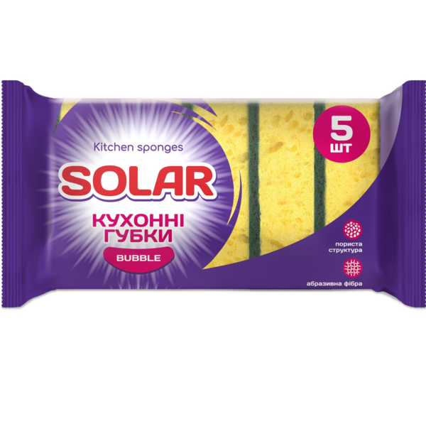 

Губки кухонные Solar Bubble 5шт