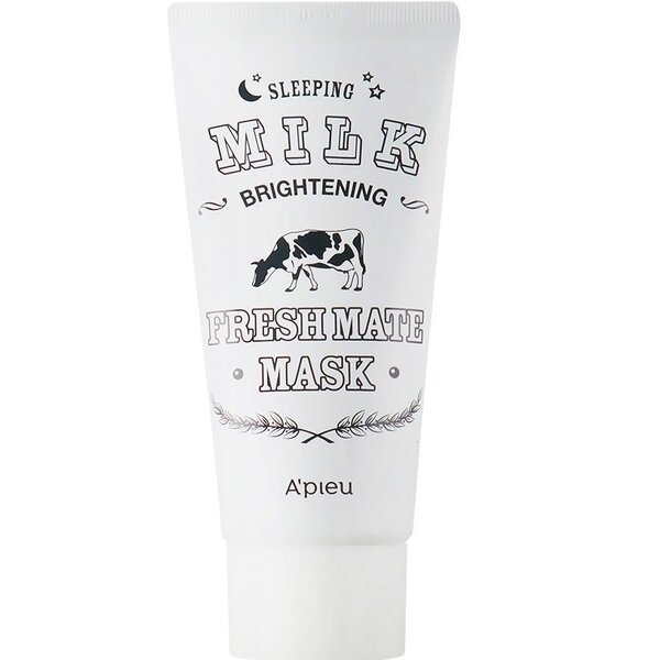 Акція на Маска для лица ночная Apieu Fresh Mate Milk Mask с экстрактом молока 50мл від MOYO