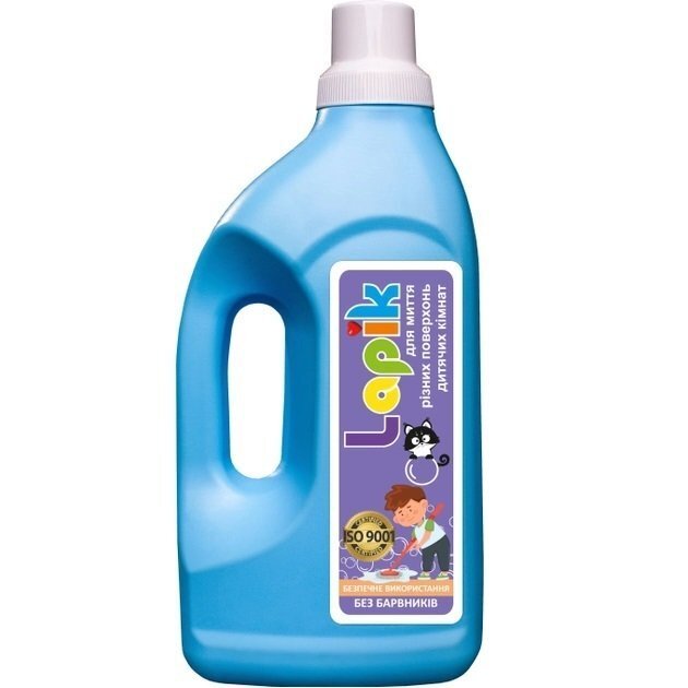 Средство для мытья различных поверхностей детских комнат Lapik без аромата 1,25л фото 