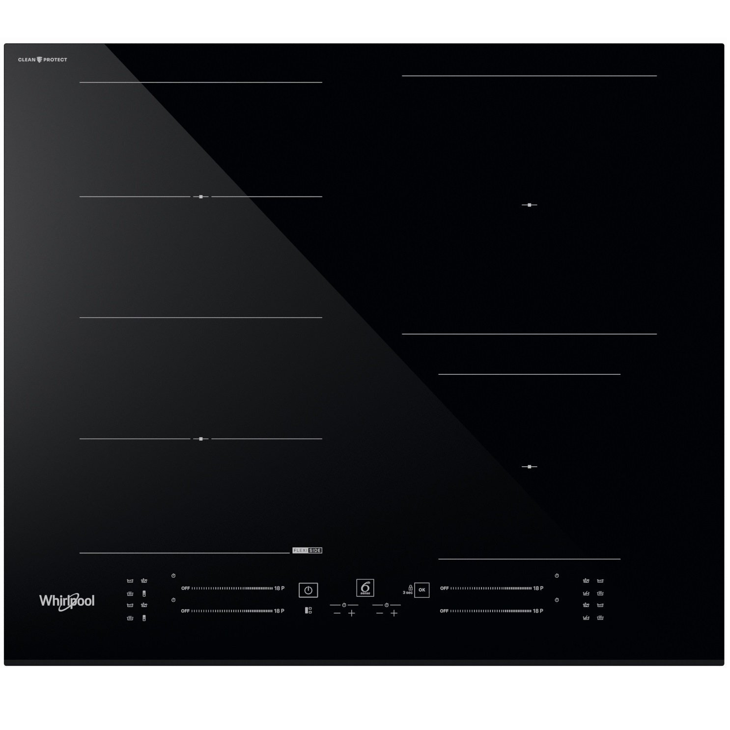 Варочная поверхность индукционная Whirlpool WFS5060CPBF фото 