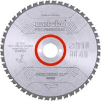 Пильный диск Metabo PRECISION CUT WOOD - PROFESSIONAL, 216х2.4х30мм, 1.8мм, 48 зубцов