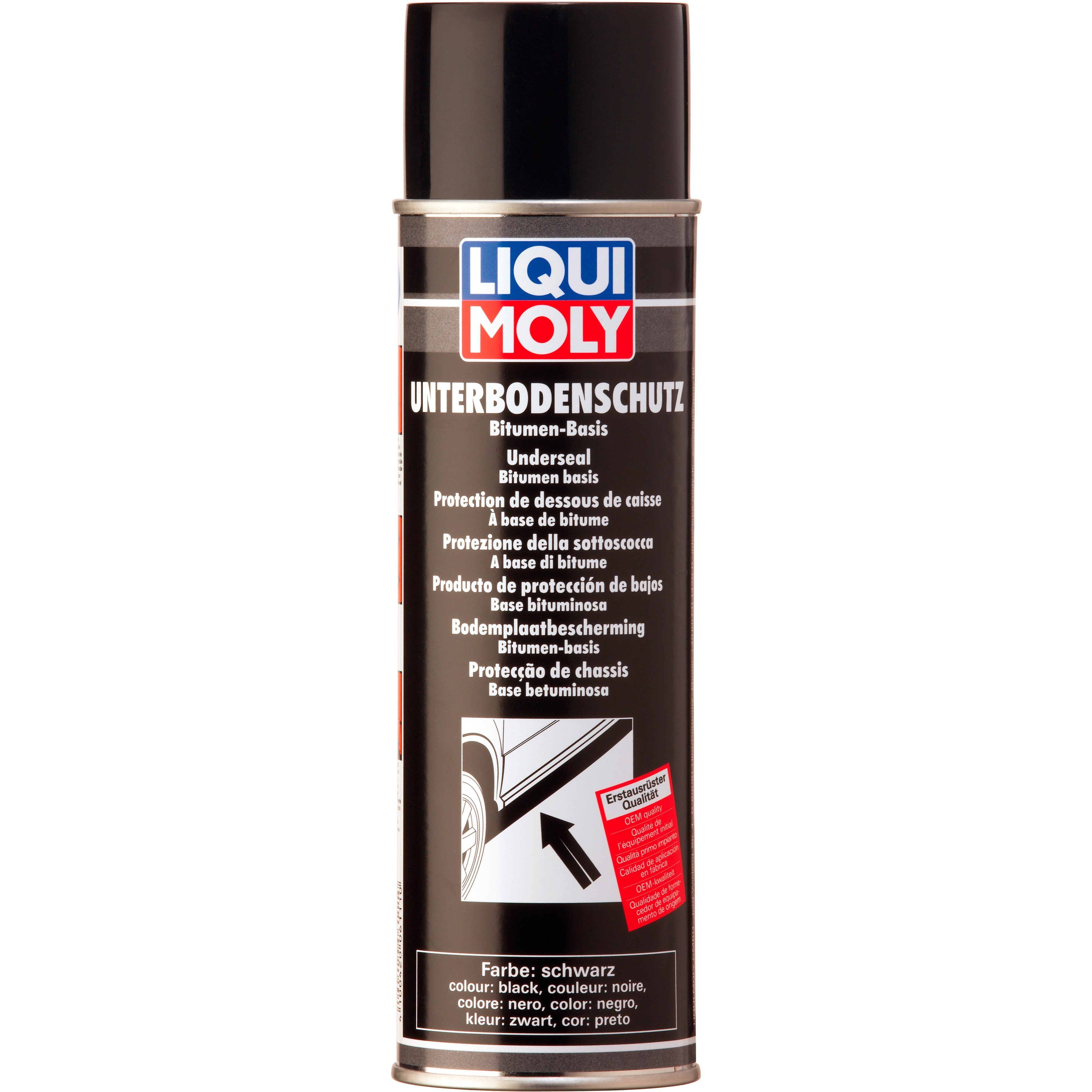 Антикор Liqui Moly для днища Unterbodenschutz BitumENSchwarz 0.5л Черный (4100420061110) (6111) фото 1