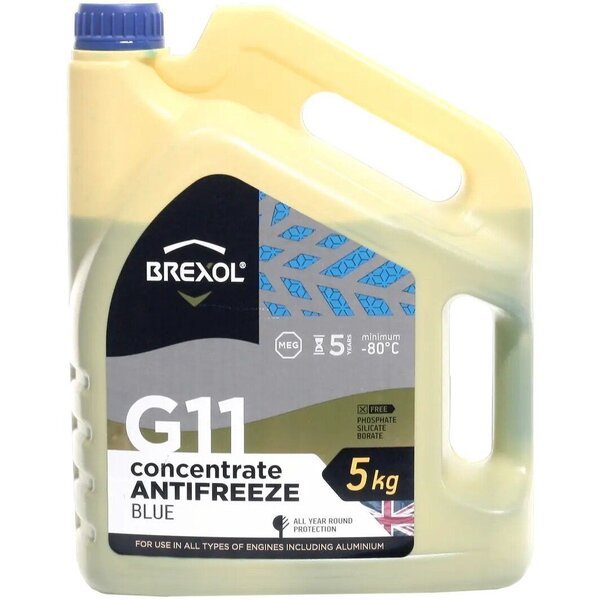 

Антифриз Brexol Blue Concentrate G11 (-80°C) 5кг (48021155355) (antf-033)