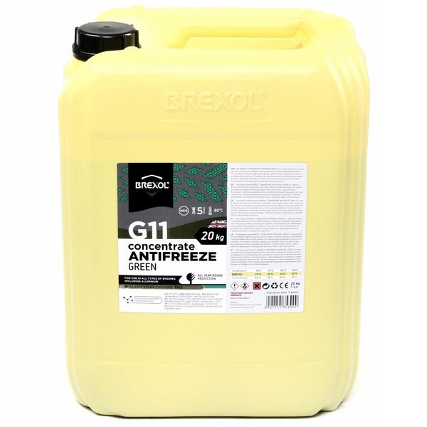 

Антифриз Brexol Green Concentrate G11 (-80°C) 20кг (48021155353) (antf-031)