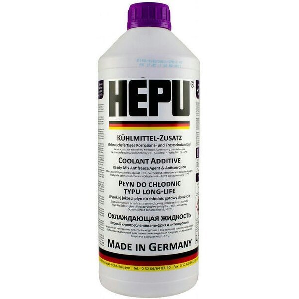 

Антифриз Hepu G12+ Ready Mix Violet-Purple -37°C 1,5л (4802884030) (P900-RM-G12PLUS)