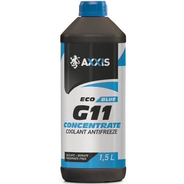 

Антифриз Axxis концентрат Eco -80°C Blue G11 1,5л (48021231227) (AX-P999-G11B ECO 1,5)