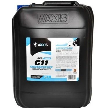 

Антифриз Axxis концентрат Eco -80°C Blue G11 20л/21,4кг (48021231228) (AX-P999-G11B ECO 20)