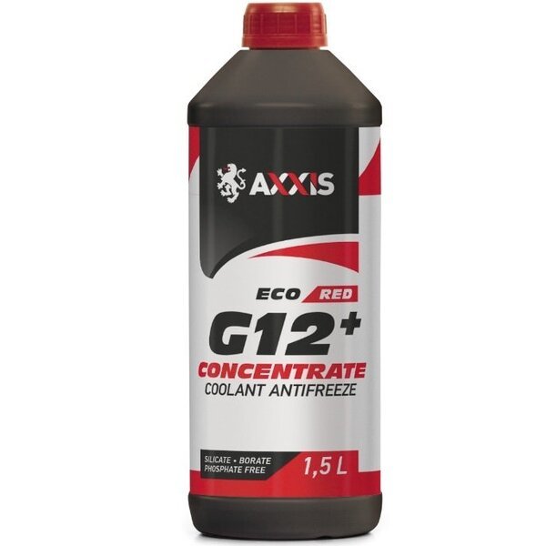 

Антифриз Axxis концентрат Eco -80°C Red G12+ 1,5л (48021231231) (AX-P999-G12R ECO 1,5)